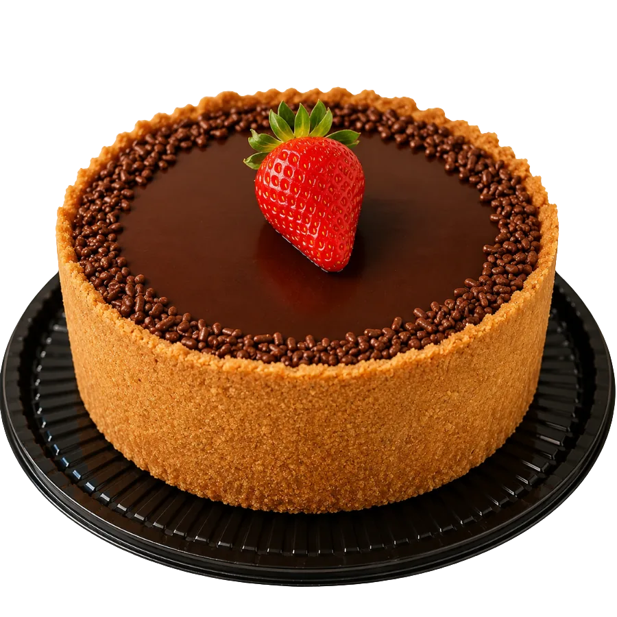 Torta de chocolate com morango